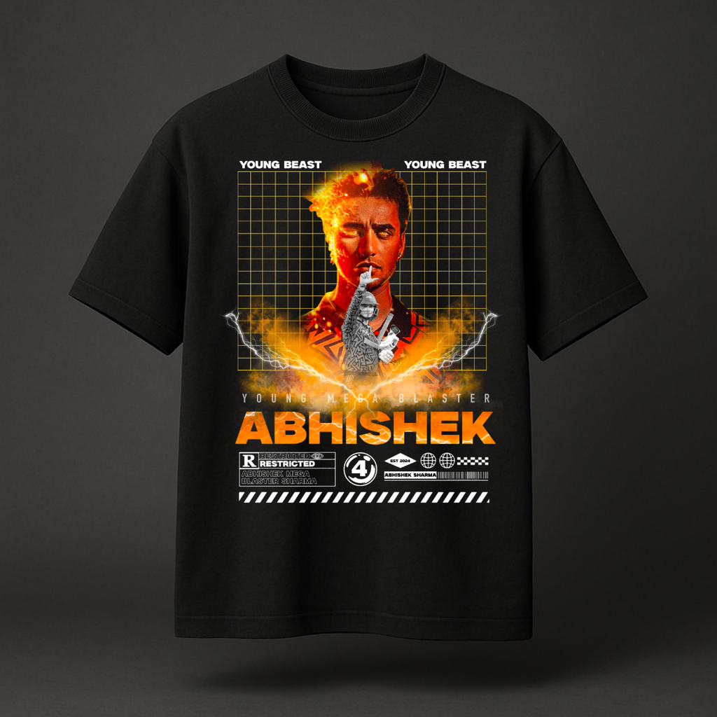 Abhishek: Mega Blaster T-Shirt