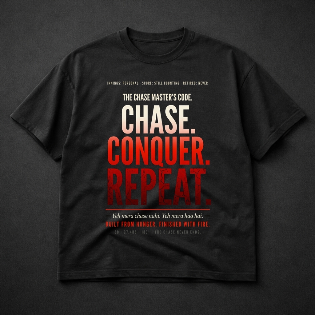 Kohli's "CHASE-CONQUER-REPEAT" Oversized Edition