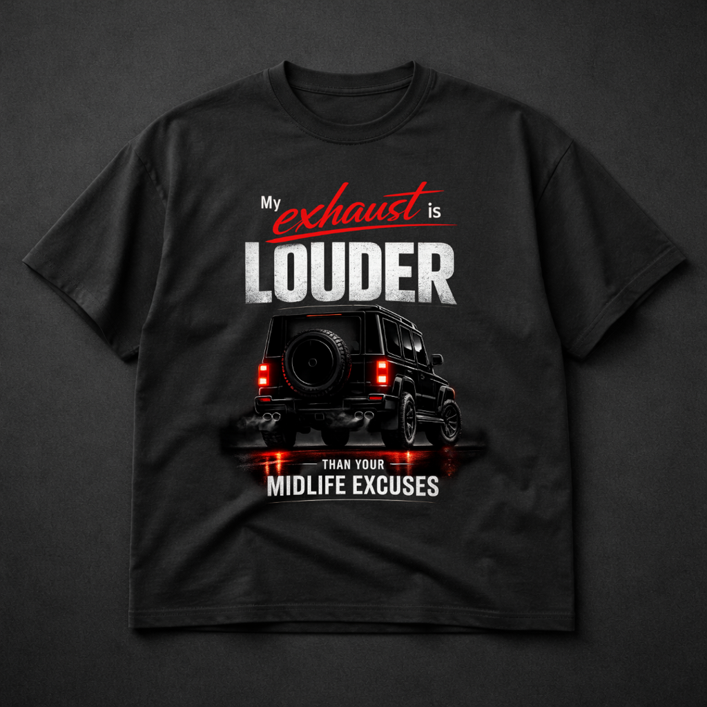 Exhaust Louder than Excuses Oversized Tee