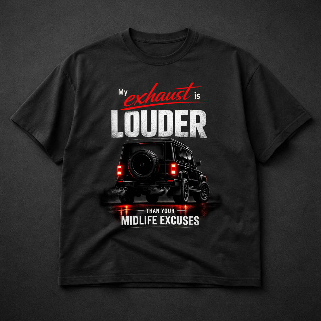 Exhaust Louder than Excuses Oversized Tee