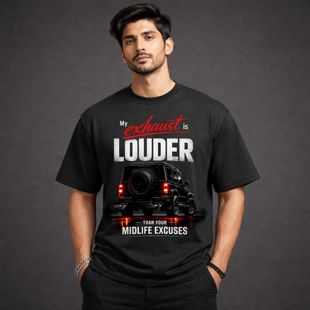 Exhaust Louder than Excuses Oversized Tee