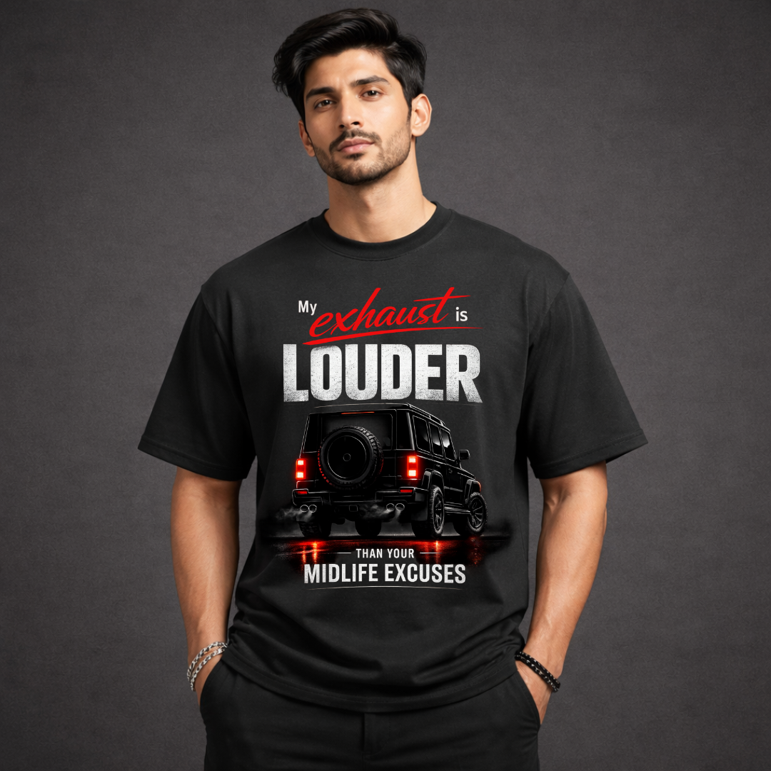 Exhaust Louder than Excuses Oversized Tee