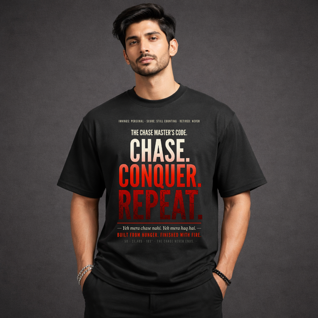 Kohli's "CHASE-CONQUER-REPEAT" Oversized Edition