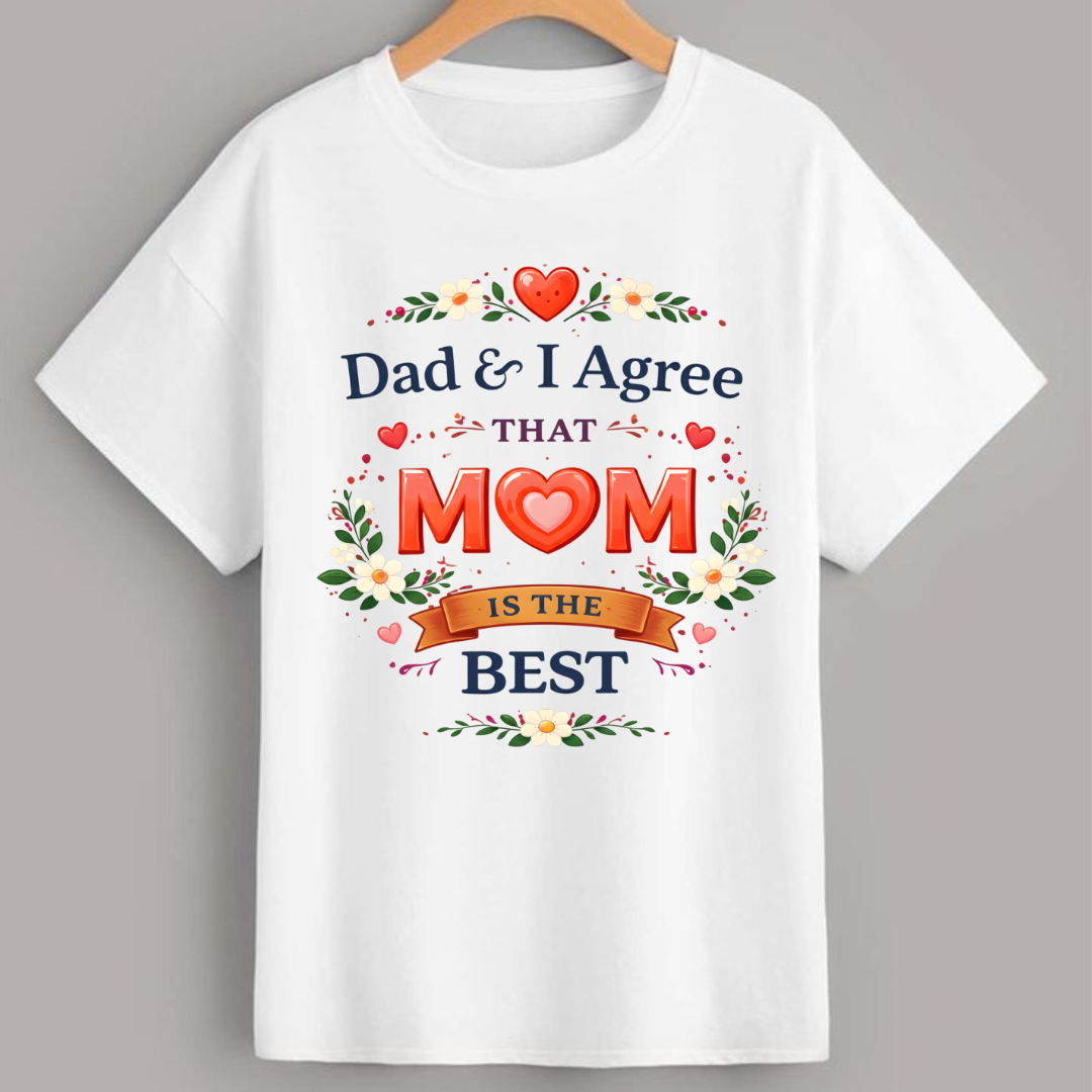 Mom Is The Best Kids Tee for Girls