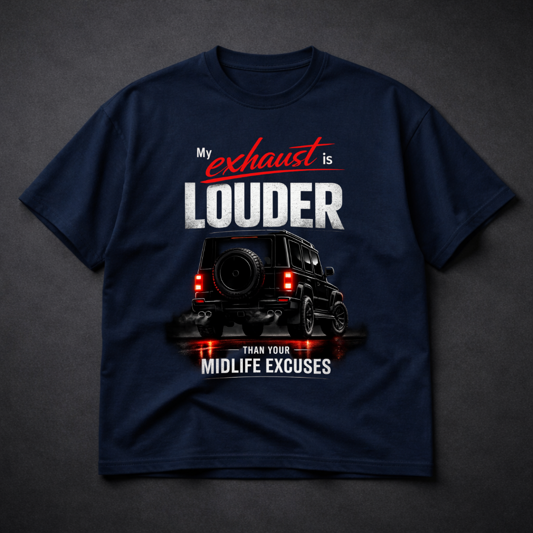 Exhaust Louder than Excuses Oversized Tee