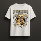 No Privacy with a Golden Retriever Tshirt