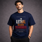 Lethal Because Wounded Oversized Tee
