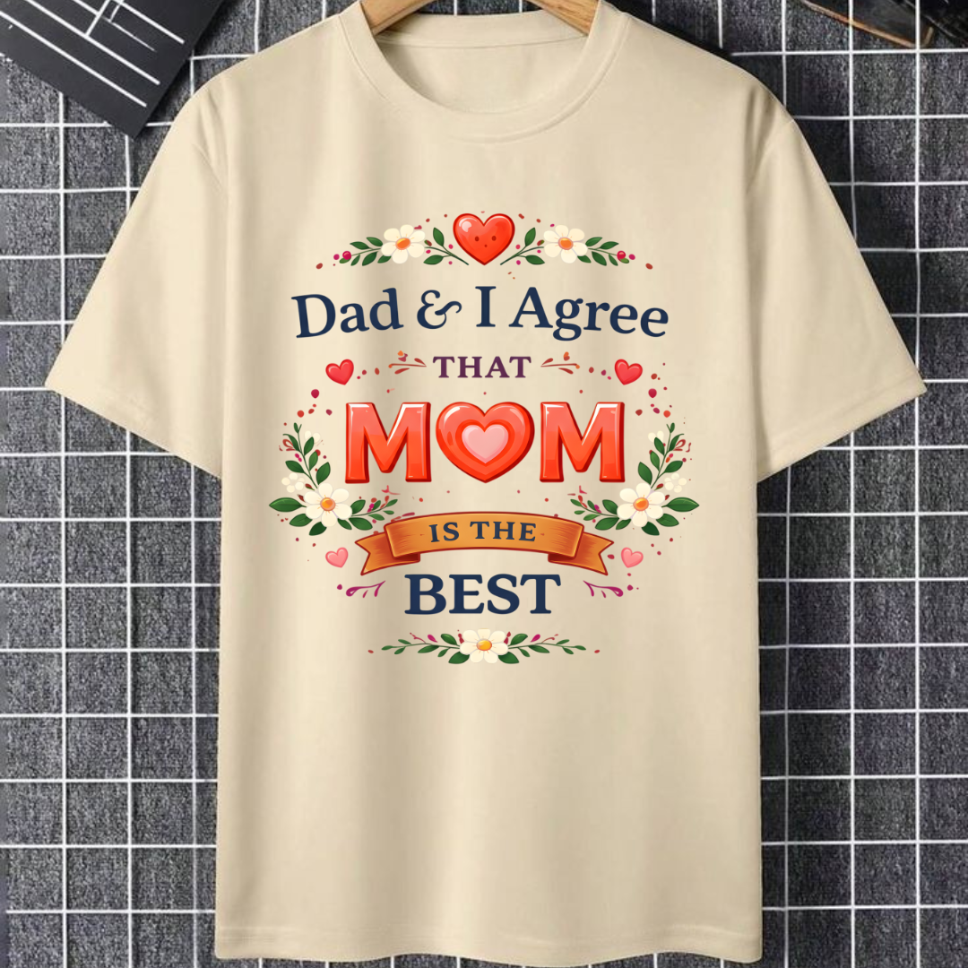 Mom Is The Best Kids Tee for Girls