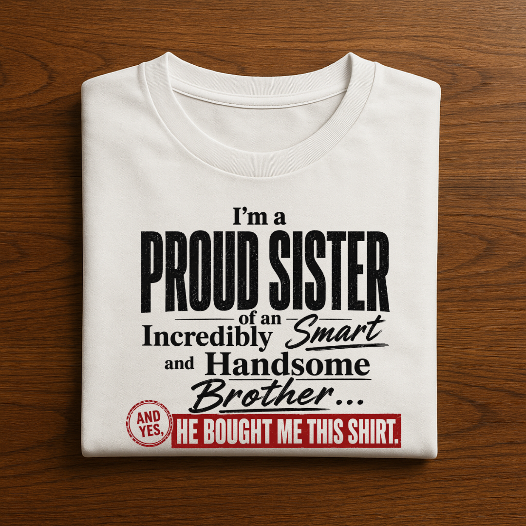 Proud Sis of a Handsome Bro T-Shirt