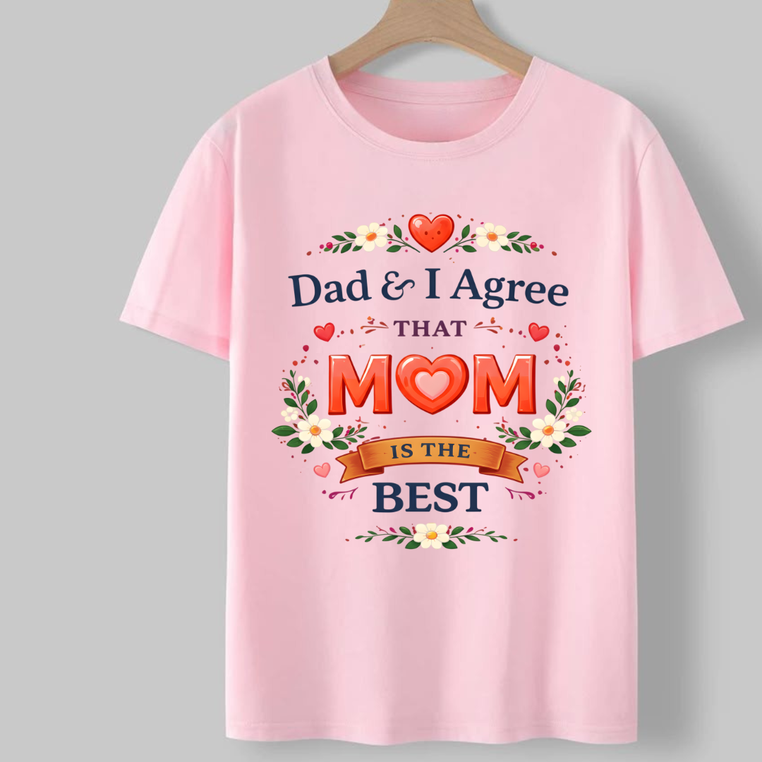 Mom Is The Best Kids Tee for Girls