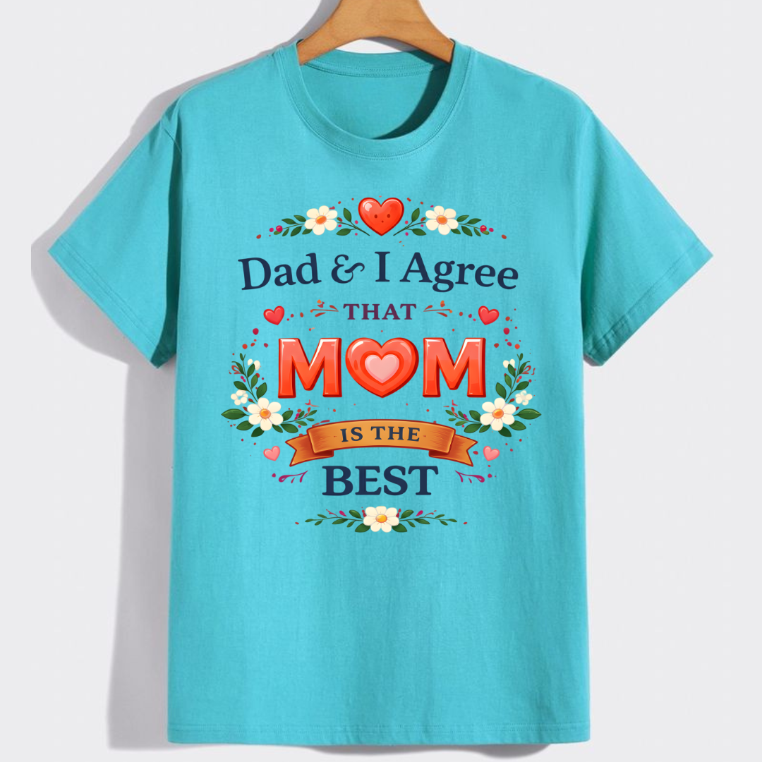 Mom Is The Best Kids Tee for Girls
