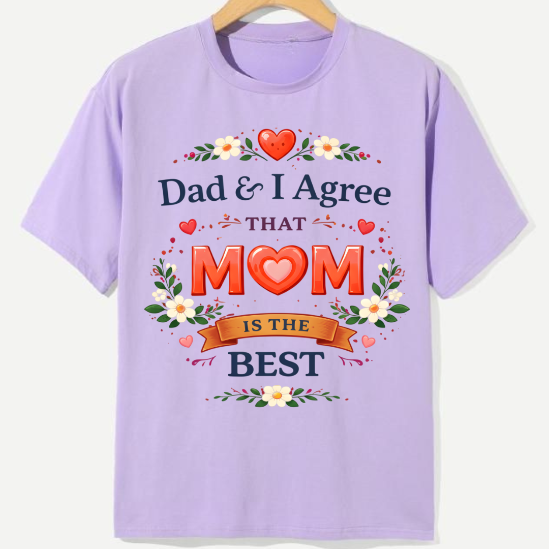 Mom Is The Best Kids Tee for Girls