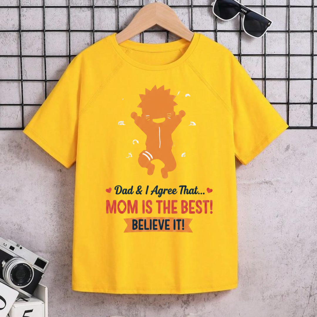 Mom Is The Best Kids Tee for Boys