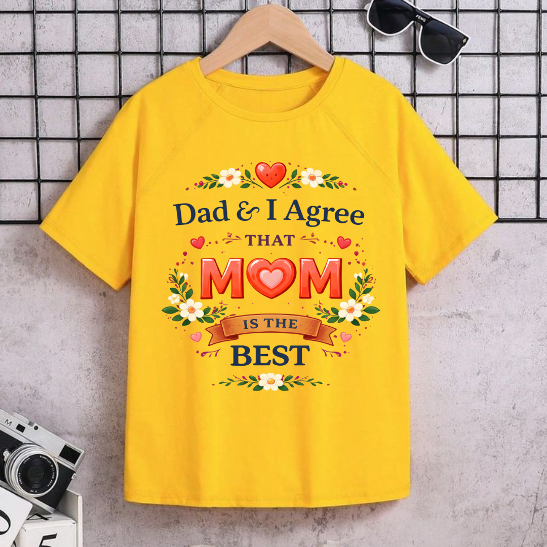 Mom Is The Best Kids Tee for Girls