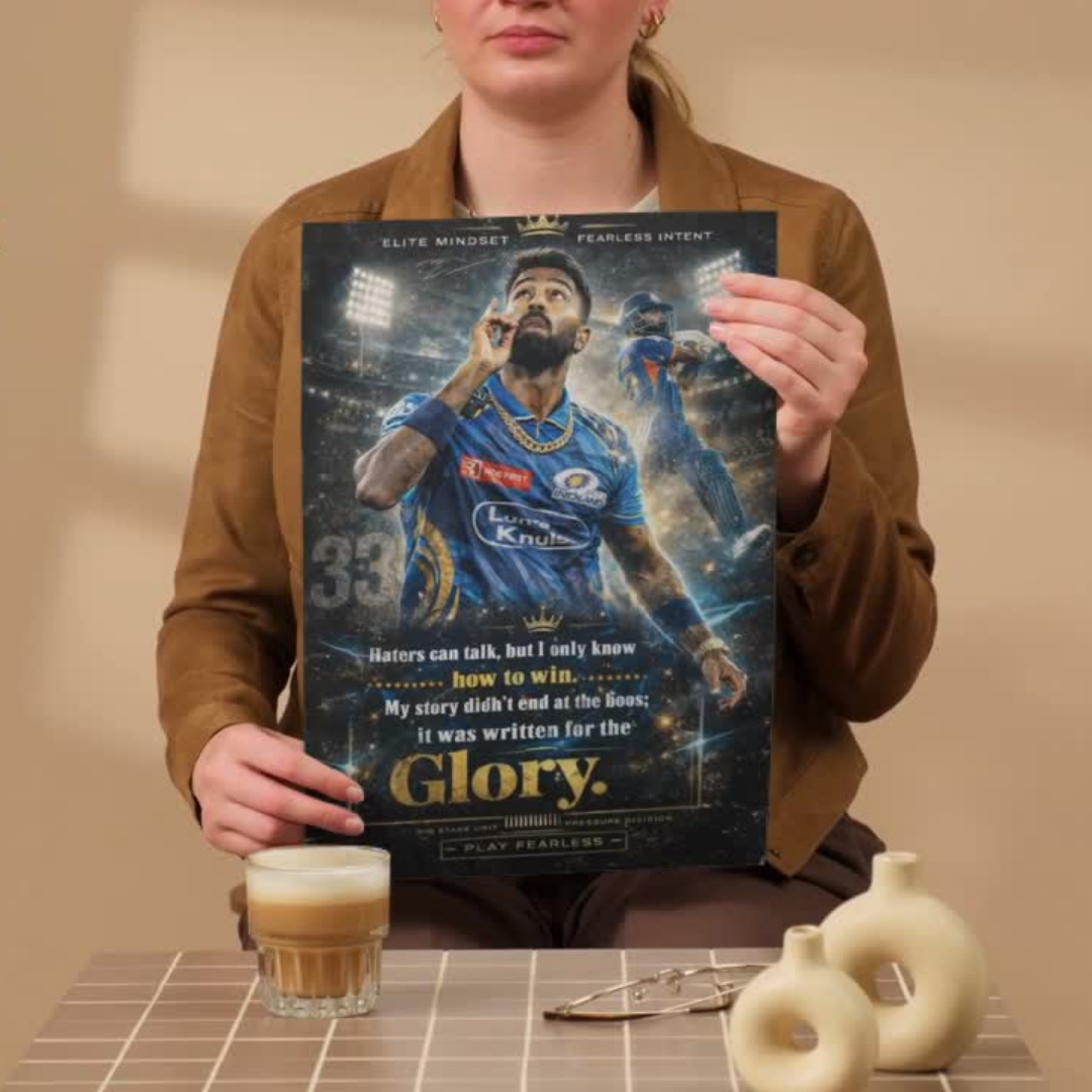 Hardik Pandya Glory Poster